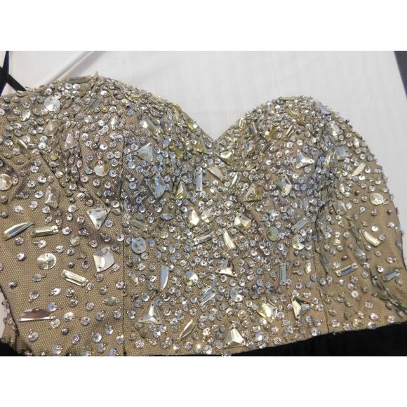 Black Short Puffy Prom Dress Size Small 2015-2016 Pre-owned - Picture 7 of 9